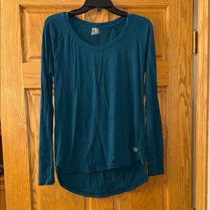 Never worn. No tags. CALIA by Carrie Underwood Teal Long Sleeve Top, Size Large